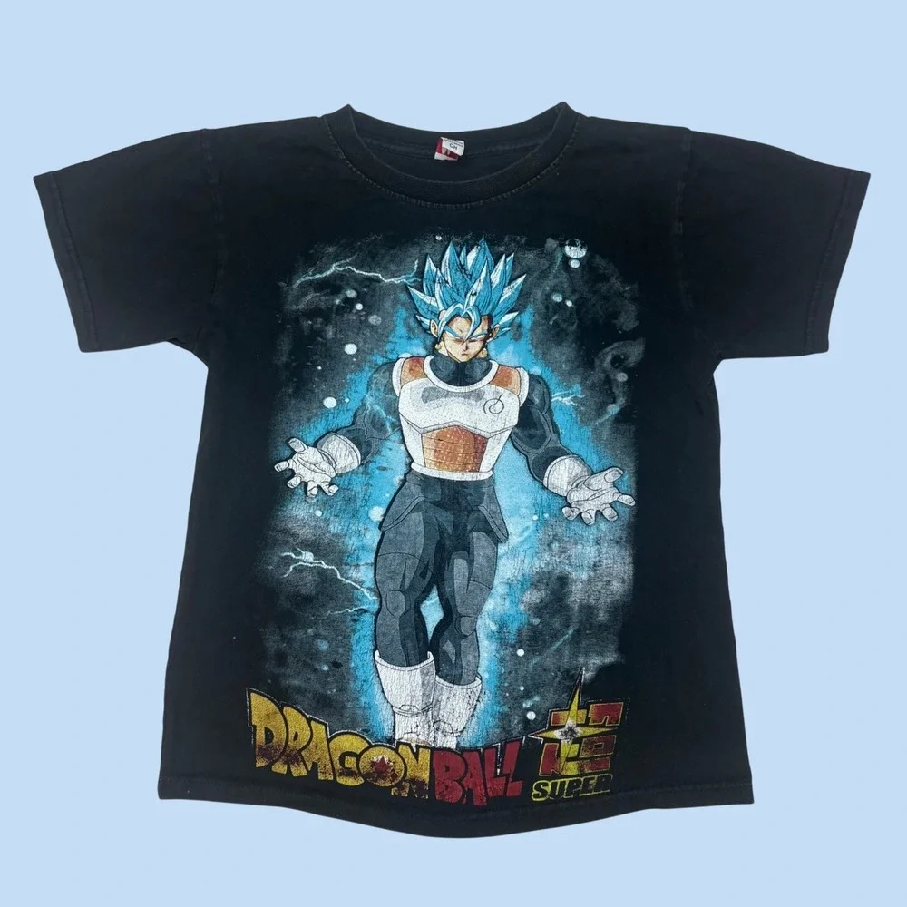 Nene Sport Dragon Ball Super Vegito Blue Graphic Tee Kids Black Shirt CH
